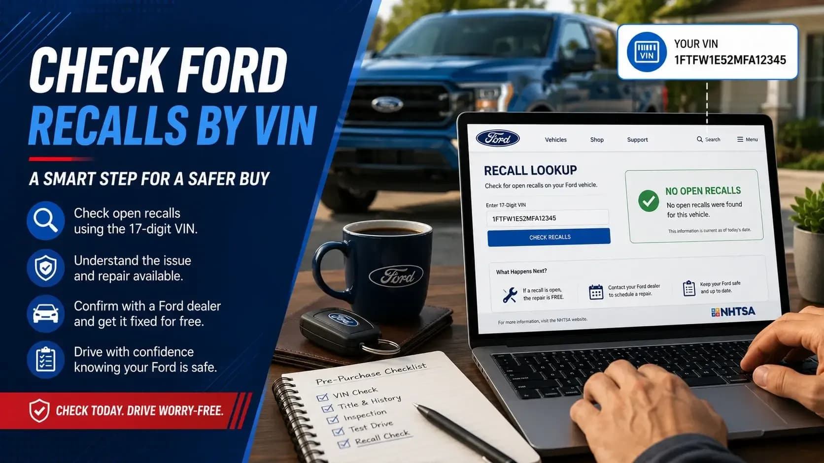 How to Check Ford Recalls by VIN 