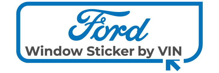 Ford Window Sticker Lookup