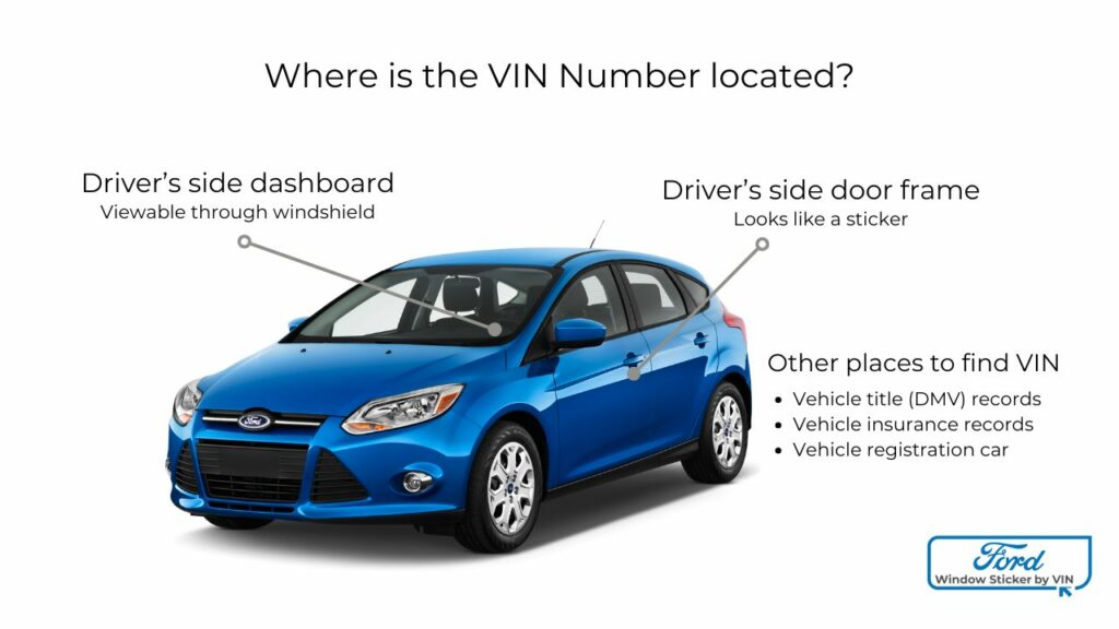 FORD VIN LOCATION FOR DECODER